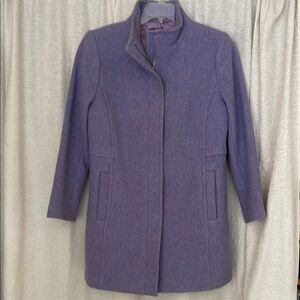 Elegant Talbots Purple Wool Women's Winter Coat sz 10